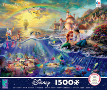 Load image into Gallery viewer, 1500 piece Thomas Kinkade Disney Little Mermaid Puzzle