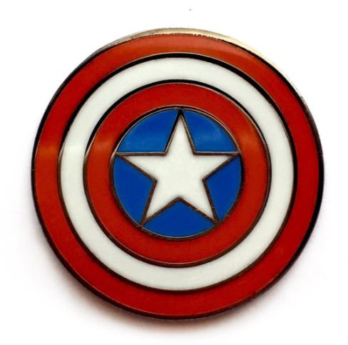 Kolorspun Captain America Pin