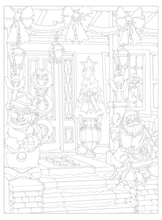 Load image into Gallery viewer, Creative Haven Christmas Color By Number Coloring Book