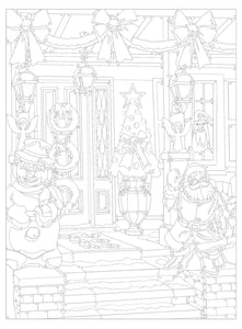 Creative Haven Christmas Color By Number Coloring Book