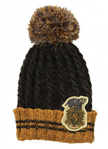 Harry Potter Hufflepuff Heathered Pom Beanie