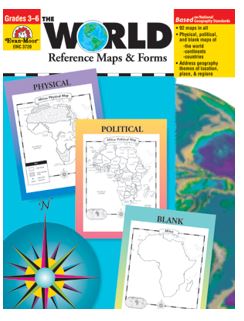 The World - Reference Maps & Forms, Grades 3-6