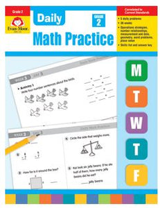 Daily  Math Practice, Grade 2