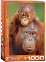 Load image into Gallery viewer, Eurographics Orangutan and Baby 1000 pc Puzzle