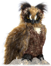 Load image into Gallery viewer, Folkmanis Great Horned Owl Hand Puppet #2403