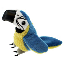 Load image into Gallery viewer, The Puppet Company Blue &amp; Gold Macaw Finger Puppet