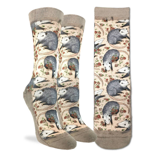 Women's Opossum Crew Socks Fits size 5-9