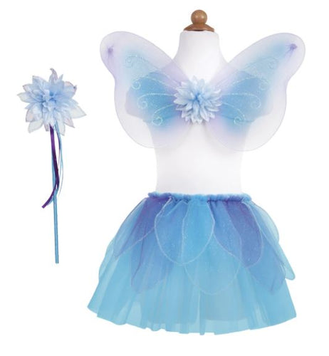 GREAT PRETENDERS FANCY FLUTTER BLUE SKIRT SETS WITH WINGS & WANDS