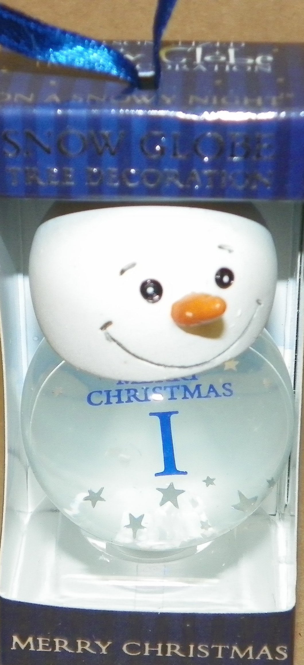 Personalized Snow Globe Ornament-I