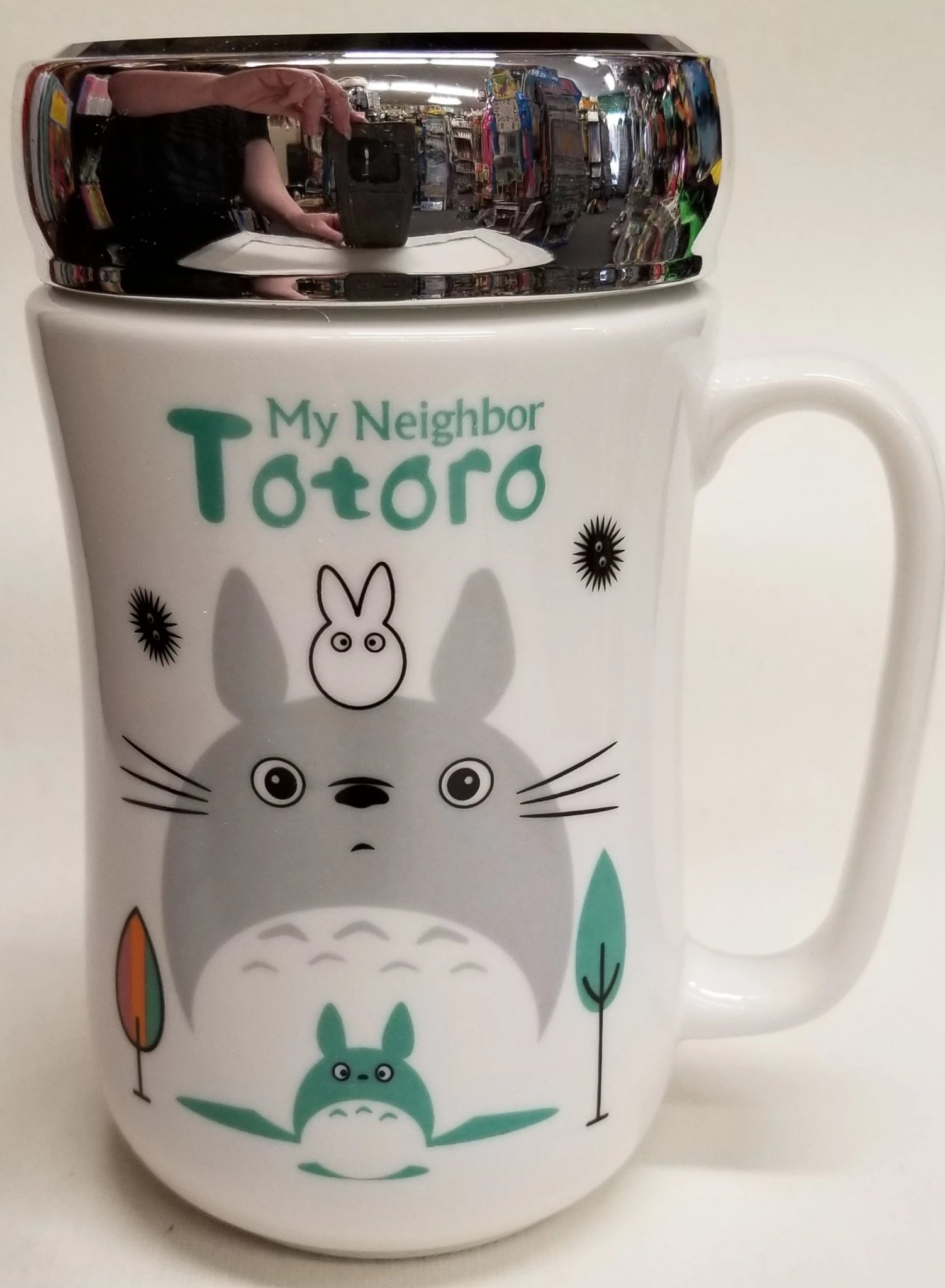 My Neighbor Totoro Ceramic Coffee Mug With Lid And Spoon