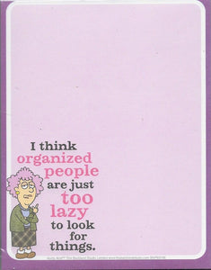 Auntie Acid Organized People Notepad