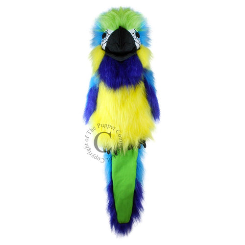 The Puppet Company Large Bird Hand Puppet- Blue and Gold Macaw