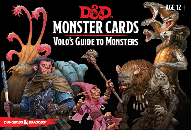 Dungeon's & Dragons Monster Cards Volo's Guide to Monsters