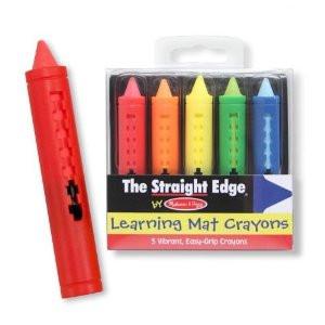 Melissa & Doug Learning Mat Crayons