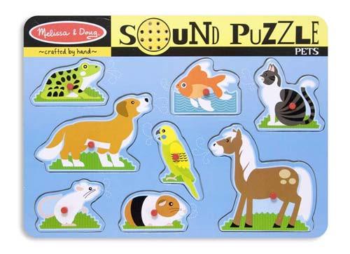 Melissa & Doug Puzzle, Sound, Pets