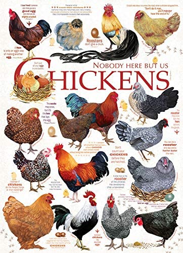 Cobble Hill Chicken Quotes 1000pc Puzzle