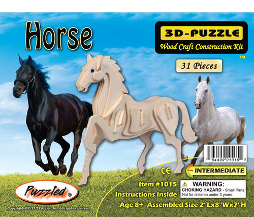 Horse Woodcraft 3D Puzzle