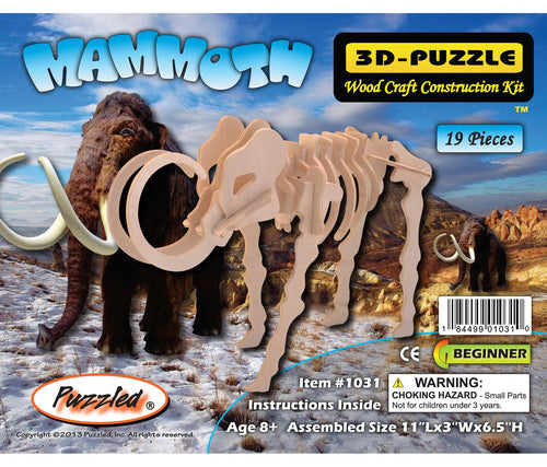 Mammoth Woodcraft 3D Puzzle