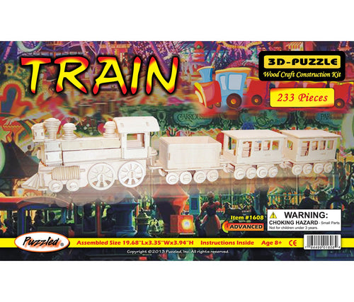 Train Woodcraft Construction Kit