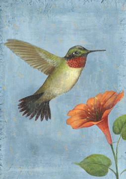 David T. Sands Garden Flag - Hummingbird Large