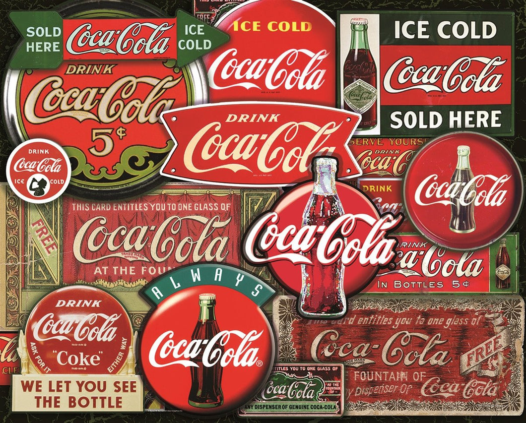 Coca-Cola Classic Signs 1000 Piece Jigsaw Puzzle