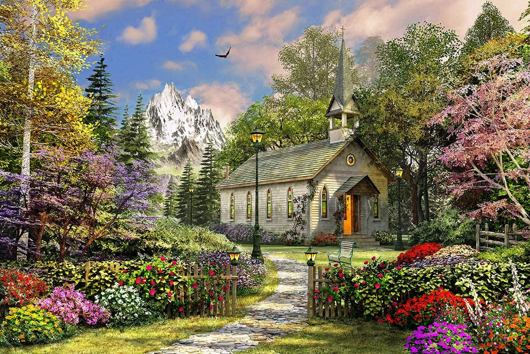 Springbok MOUNTAIN VIEW CHAPEL 500pc JIGSAW Puzzle