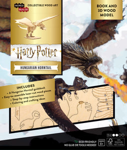 INCREDIBUILDS: HARRY POTTER: HUNGARIAN HORNTAIL BOOK AND 3D WOOD MODEL