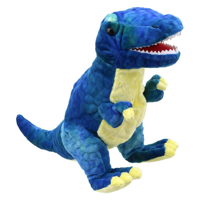 The Puppet Company Blue T-REX Baby Dino Hand Puppet