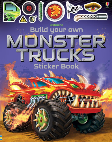 Usborne Build Your Own Monster Trucks Sticker Book