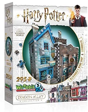 Wrebbit 3D Puzzle Harry Potter Diagon Alley Collection - Ollivanders and Scribbulus (295-Pieces)