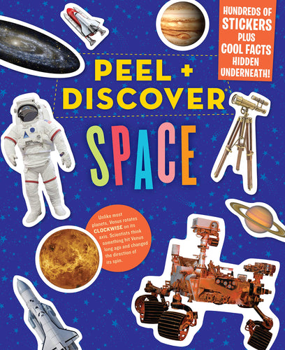 Peel + Discover Space Sticker Book