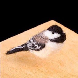 Chickadees Wool Needle Felting Craft Kit by WoolPets