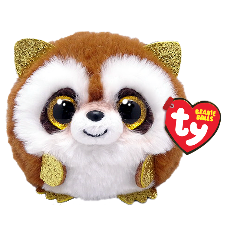 Ty Beanie Ballz Puffies-Pickpocket the Raccoon