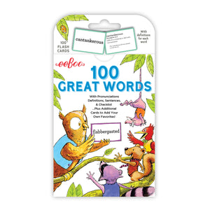 100 Great Words Vocabulary Flash Cards