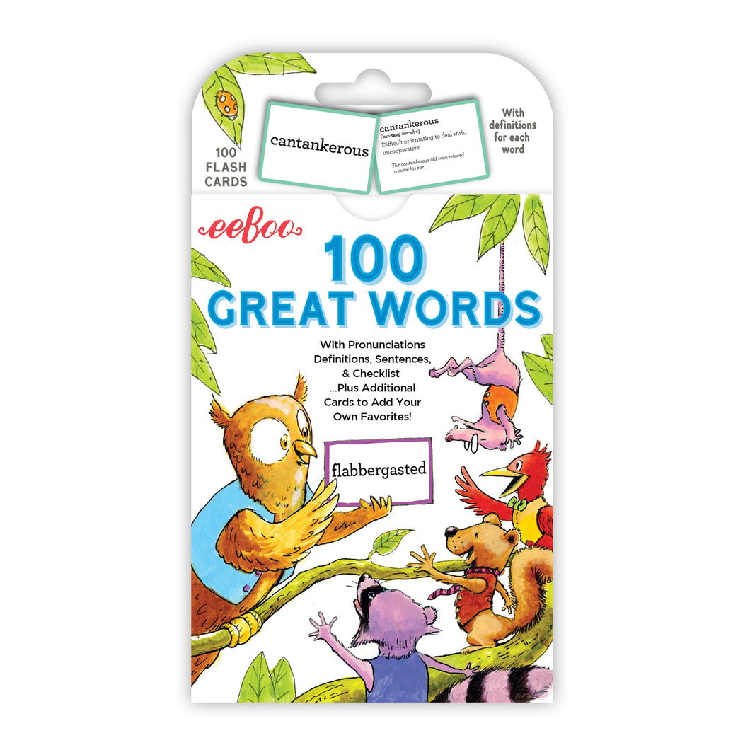 100 Great Words Vocabulary Flash Cards