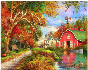 Springbok Autumn Barn 1000 Piece Puzzle