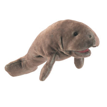 Load image into Gallery viewer, Folkmanis Mini Manatee Finger Puppet