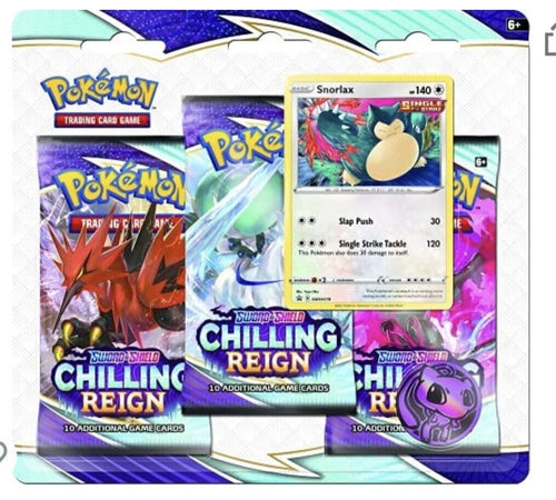 Pokemon SS Chilling Reign 3 Pack Booster Blister Pack